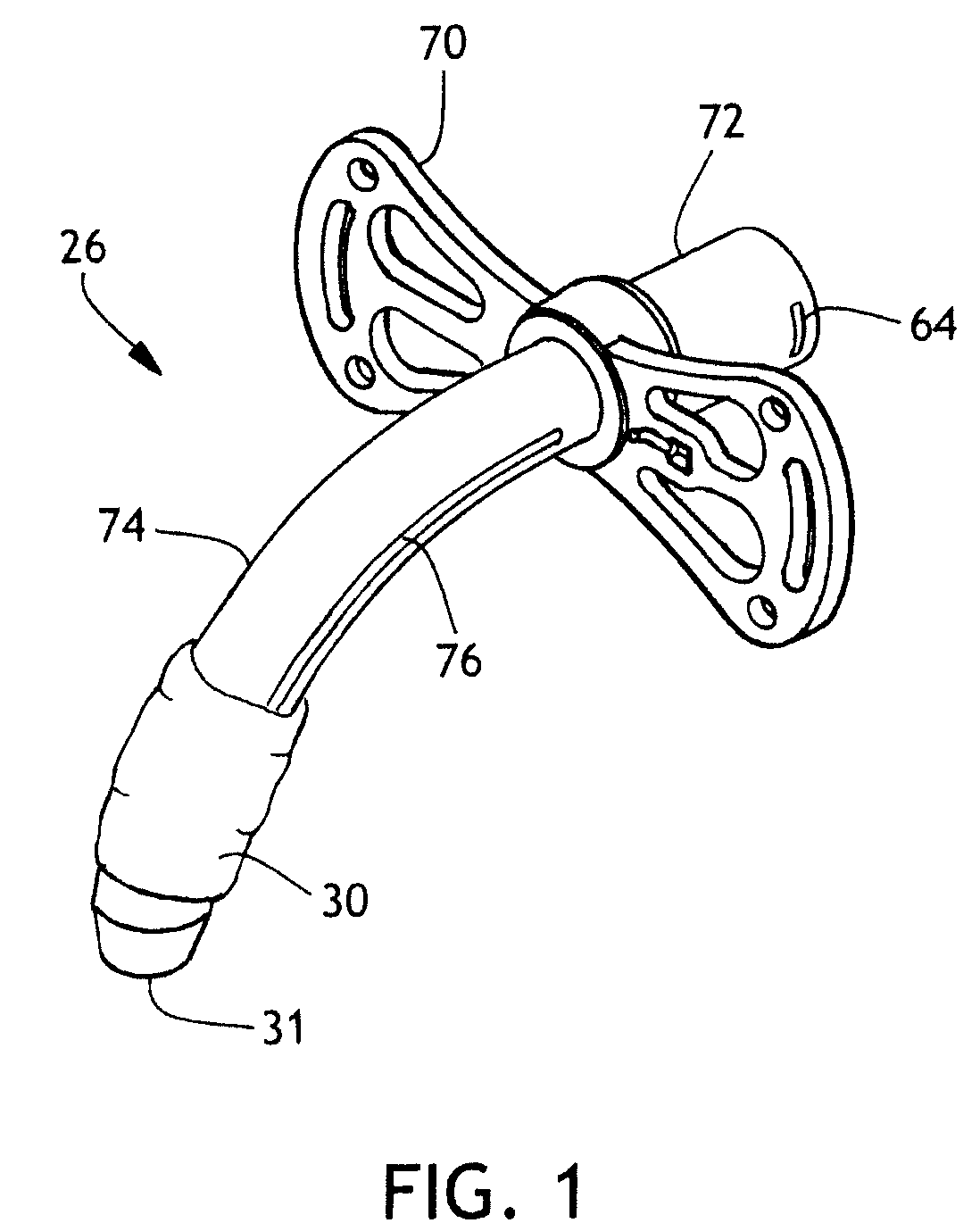 Tracheostomy Tube Butterfly Flange