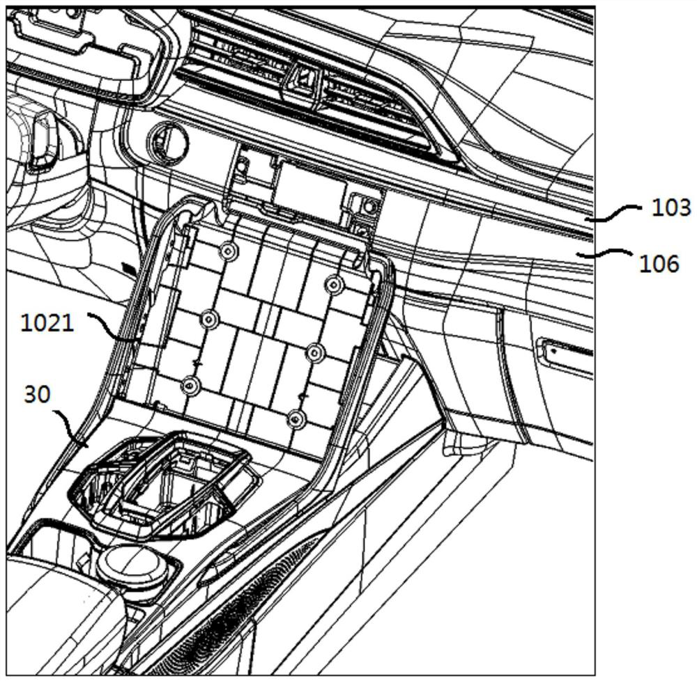 Suspension type display screen system and automobile