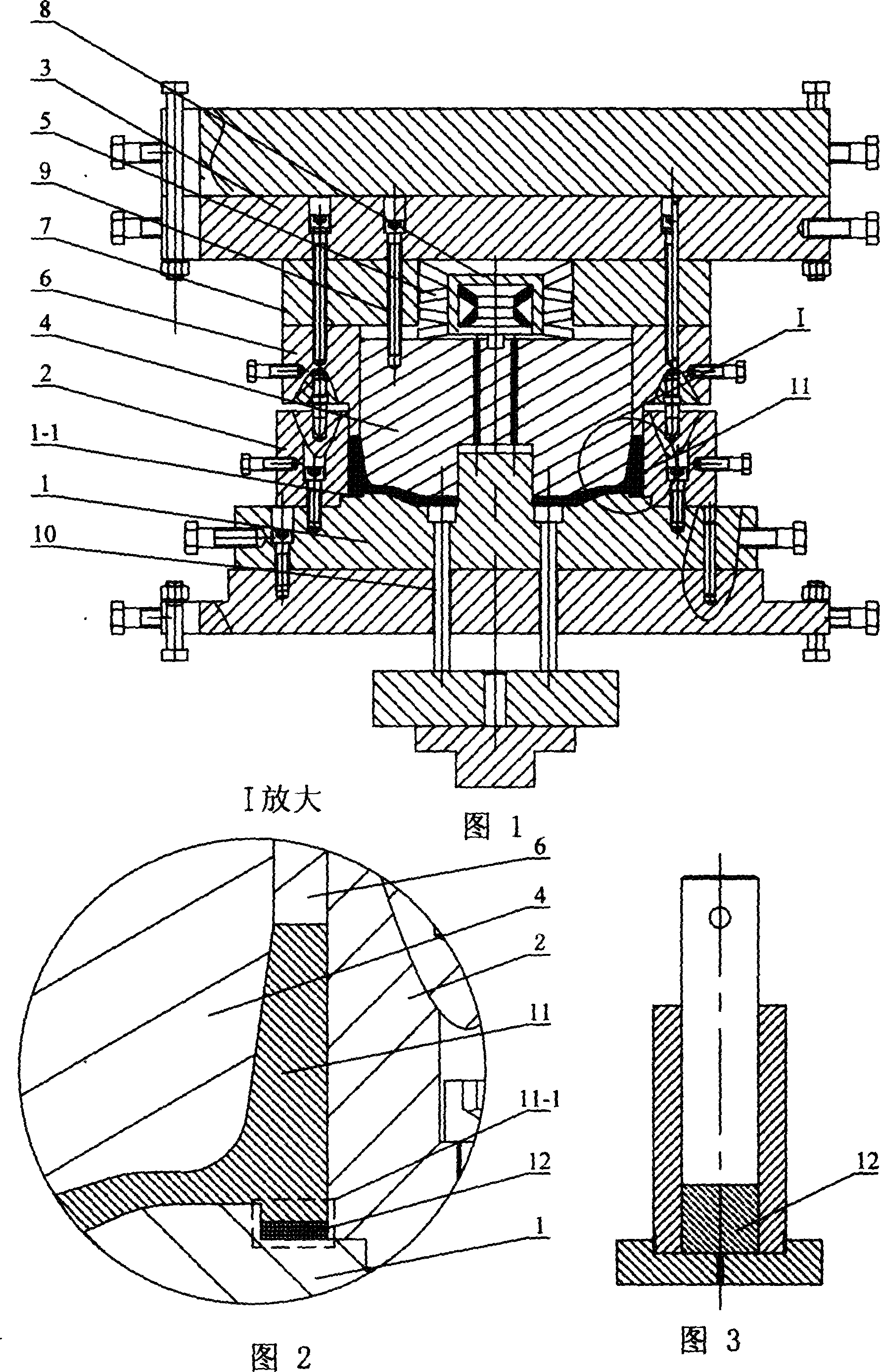 Model and method for liquid state formation of aluminium hub disc for special vehicle