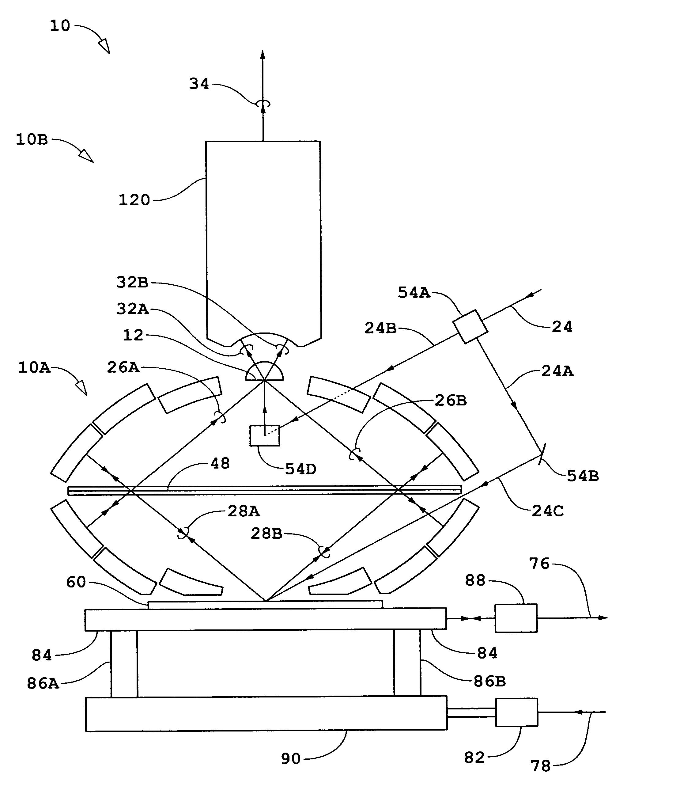Catoptric imaging systems comprising pellicle and/or aperture-array beam-splitters and non-adaptive and/or adaptive catoptric surfaces