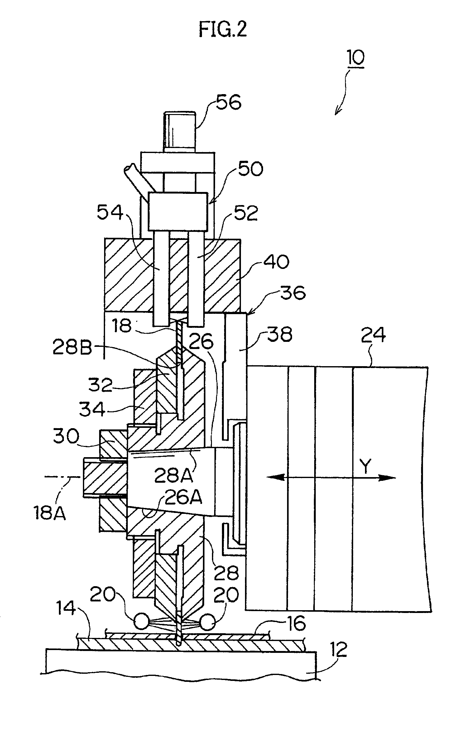 Dicing machine with interlock