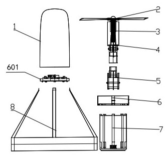 Wind and water type portable power generation device