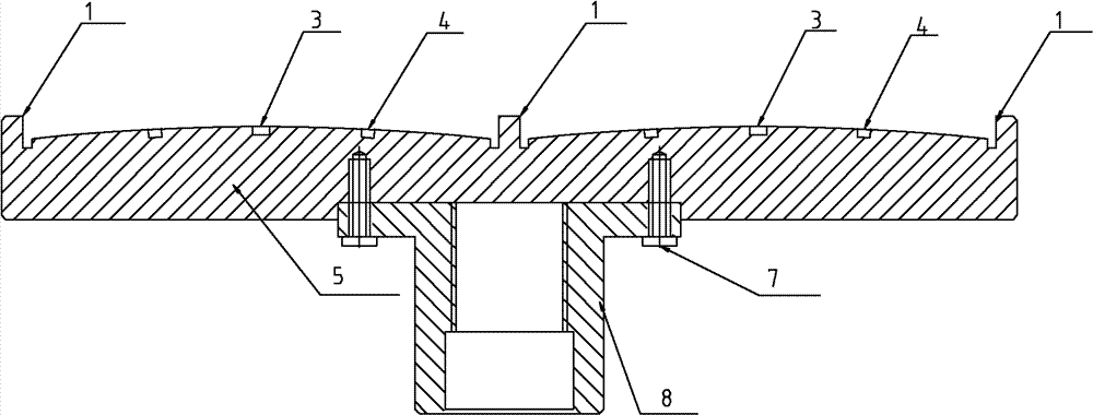 Combined lens processing mold