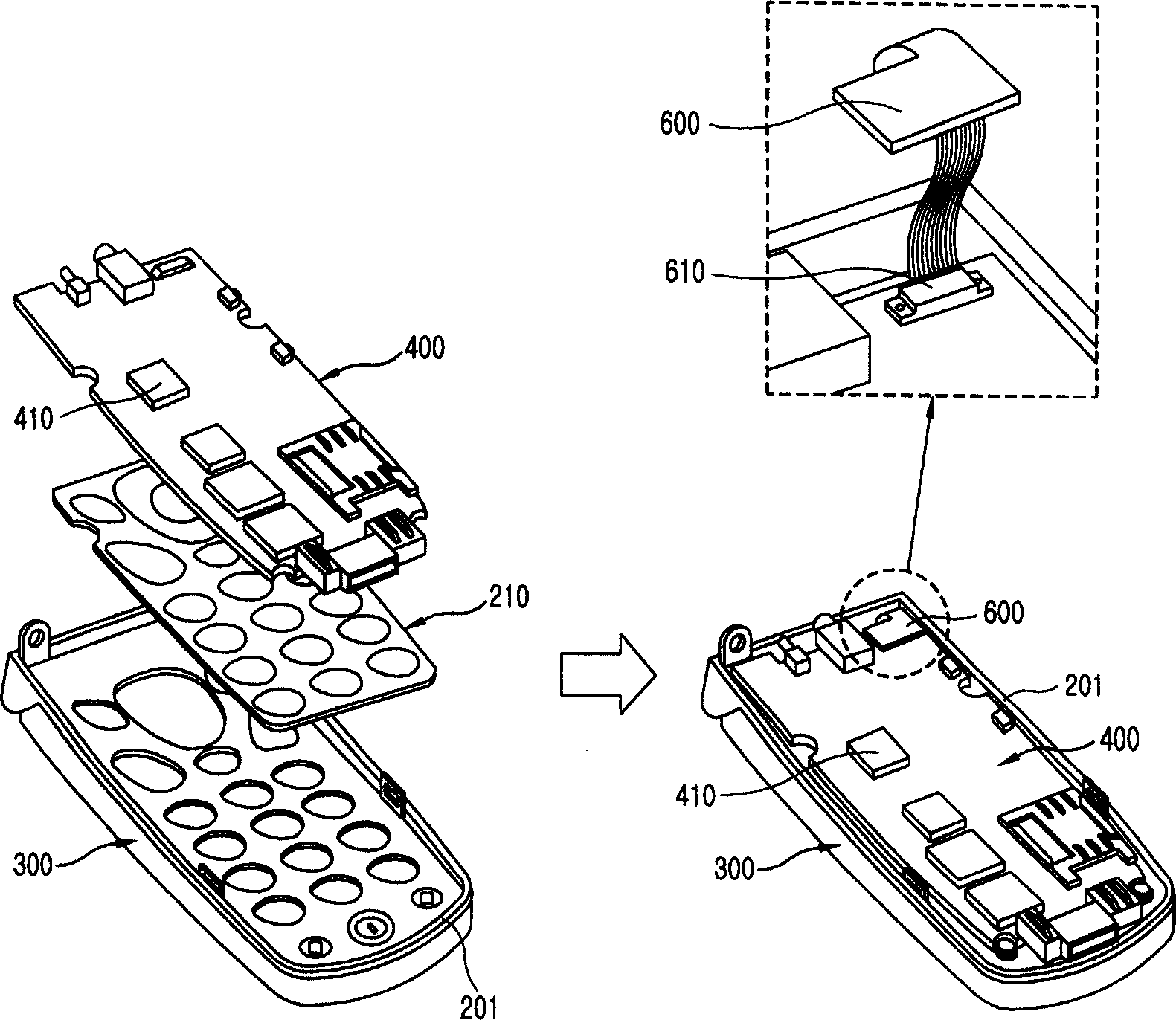 Mobile communication terminal with signal connector