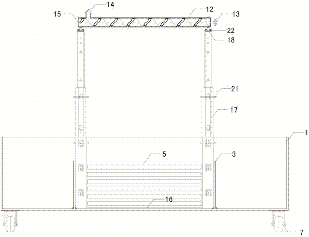 Experimental facility using water flow for simulating wind environment of building