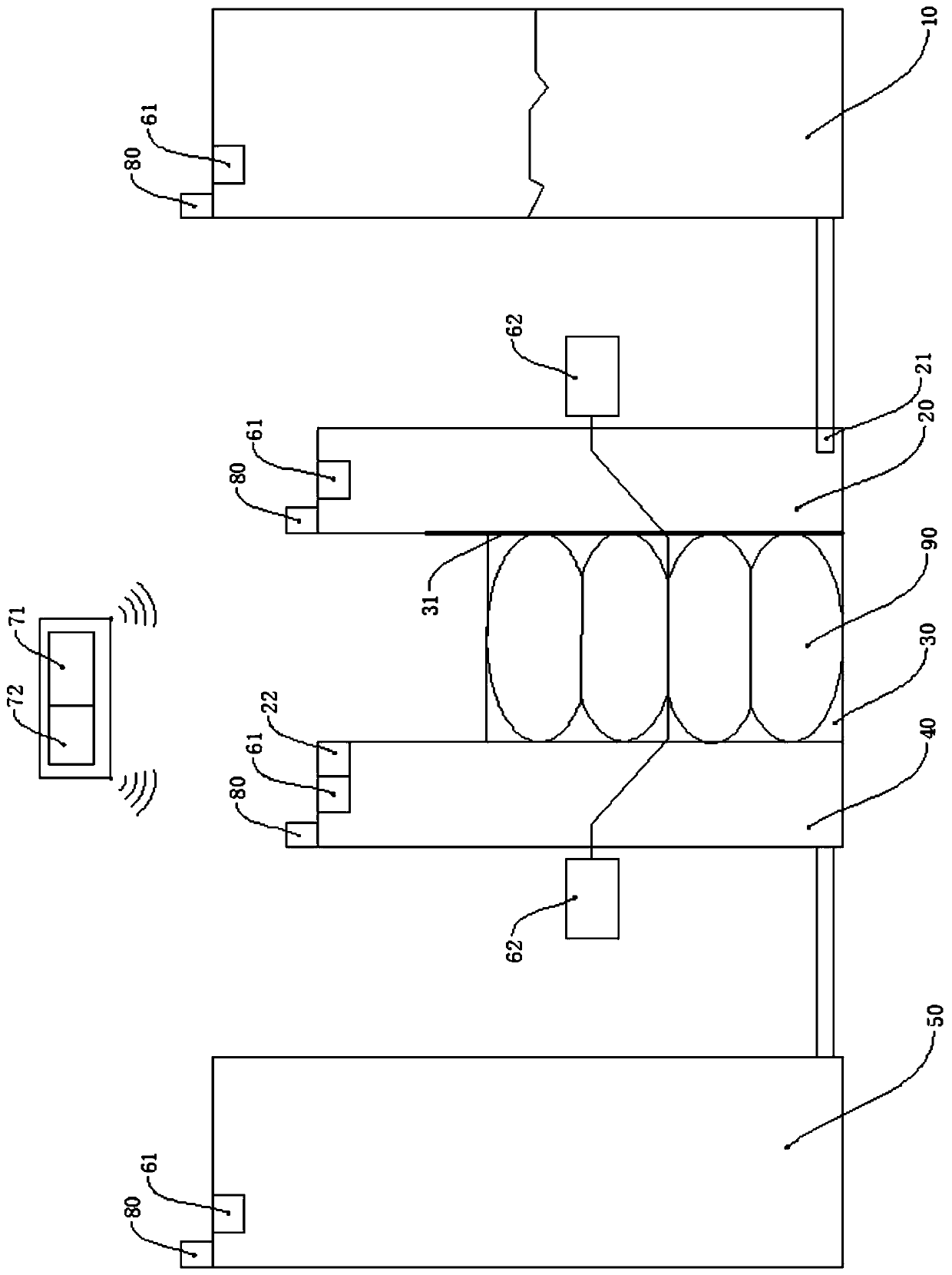 Ecological bag permeation parameter measuring device and method