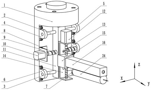 Flexible needle puncture mechanism for tail end of mechanical arm