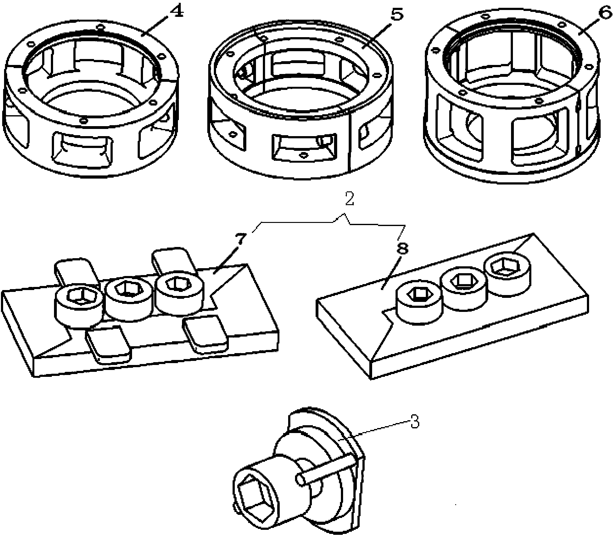 Assembling and welding tool for ceramic windows and application method for assembling and welding tool