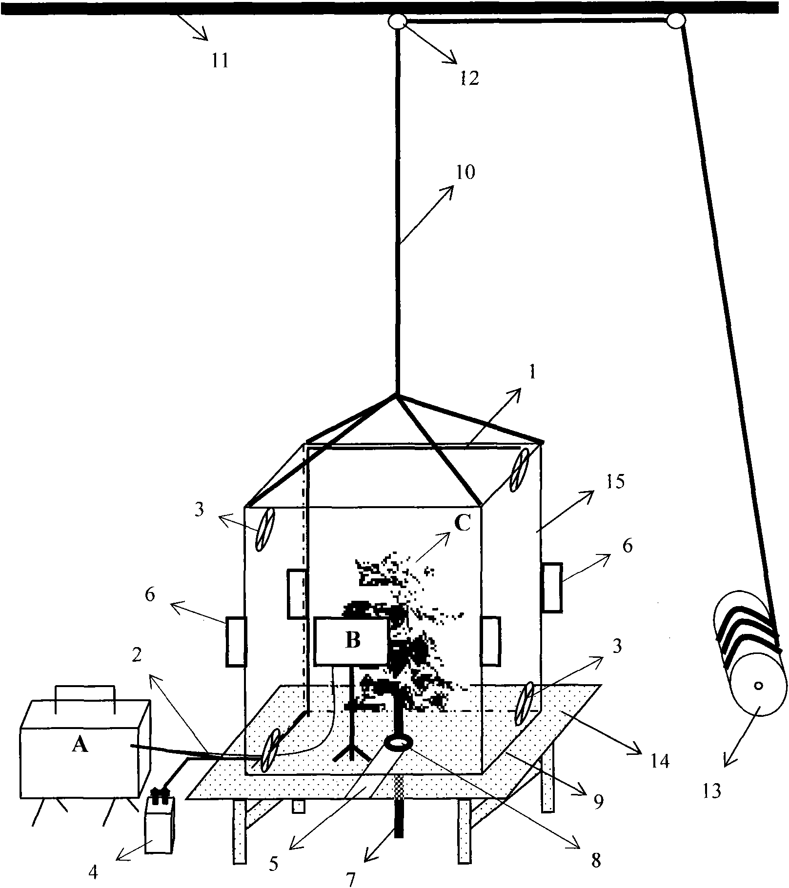 Closed box system for determining whole tree gas exchange