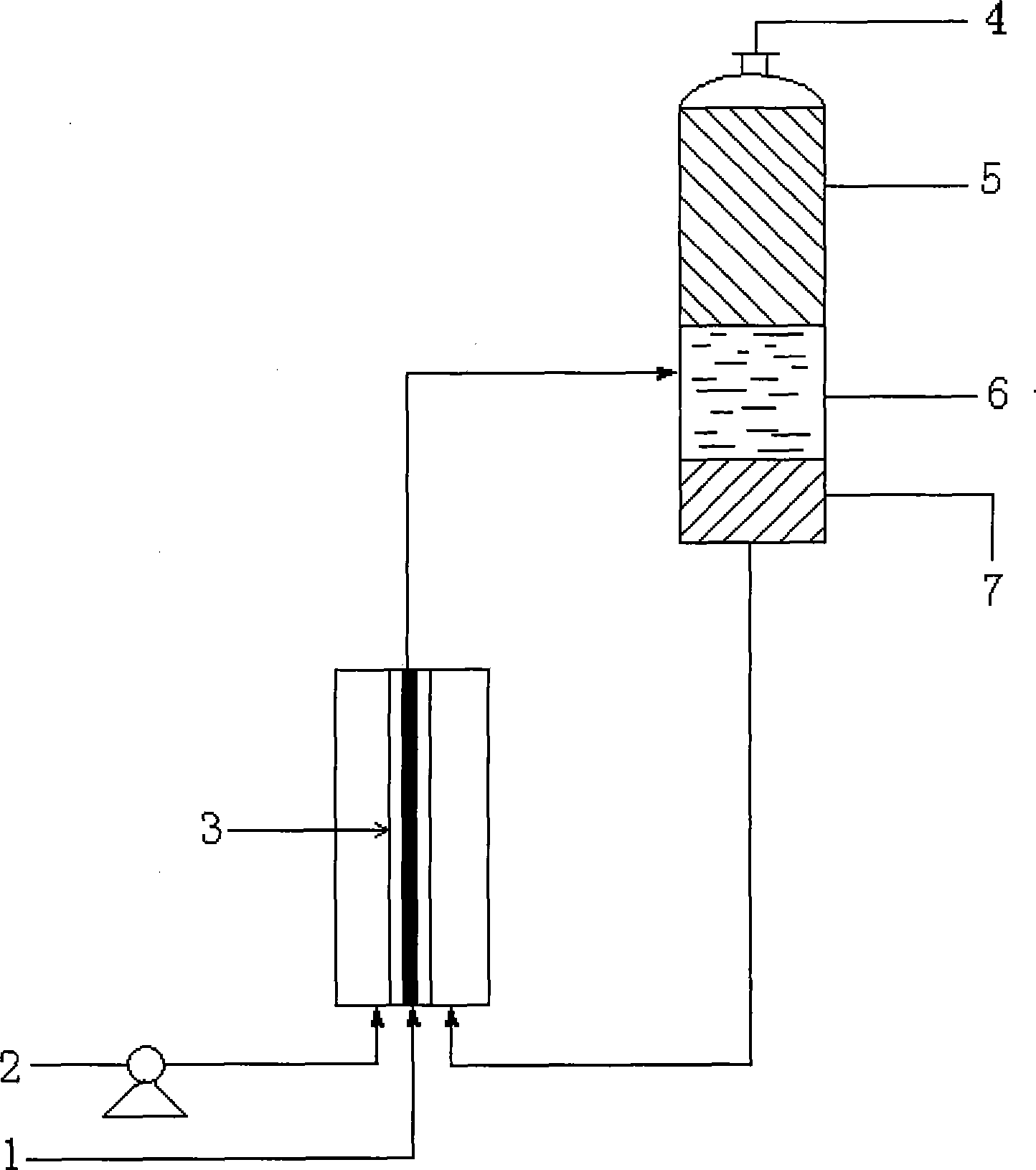 Method for removing sulfur in diesel by photo catalytic oxidation