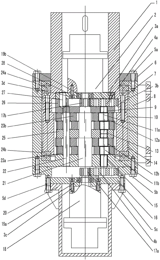 A zero-backlash planetary transmission reduction device