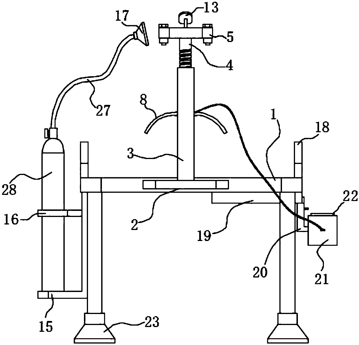 Cardiological disease examination and treatment device