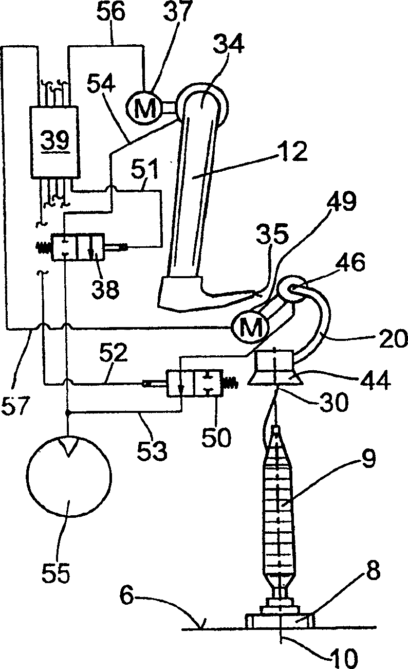 Method and device for starting working position of apparatus for manufacturing cross winding bobbins