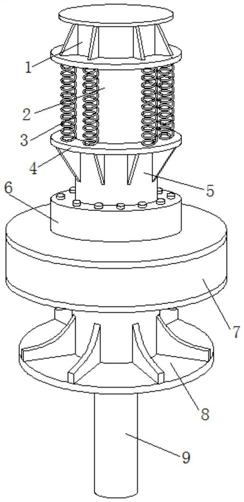 Power head special for gas lift and pump suction of reverse circulation drilling machine