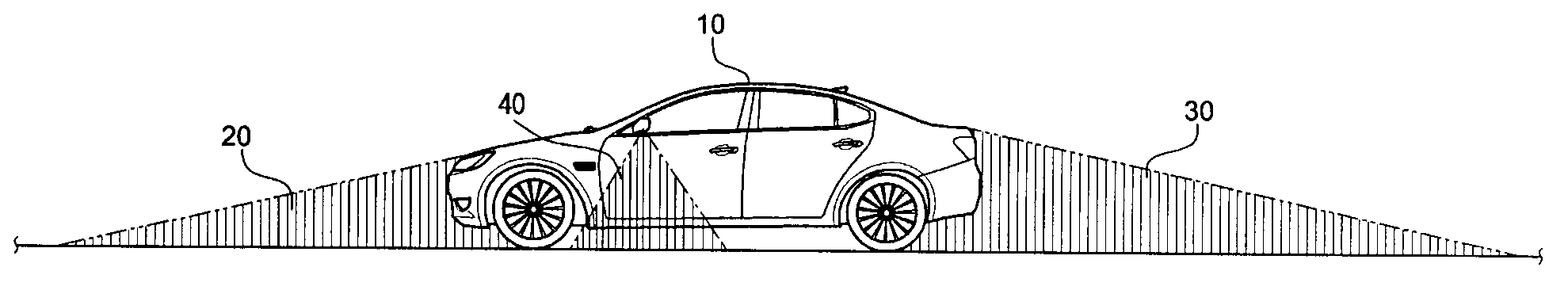 Apparatus and method for displaying a blind spot