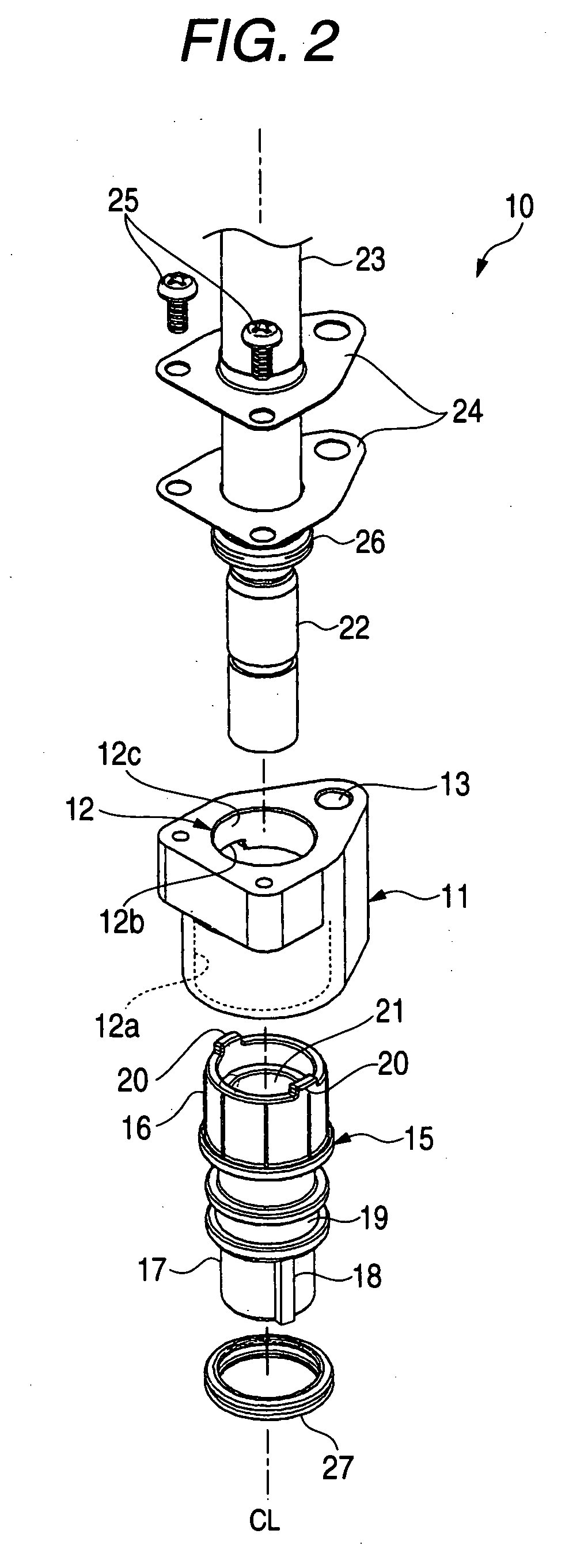Female-male connector fitting structure