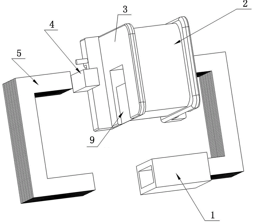 Air-gap iron core current transformer measurement structure