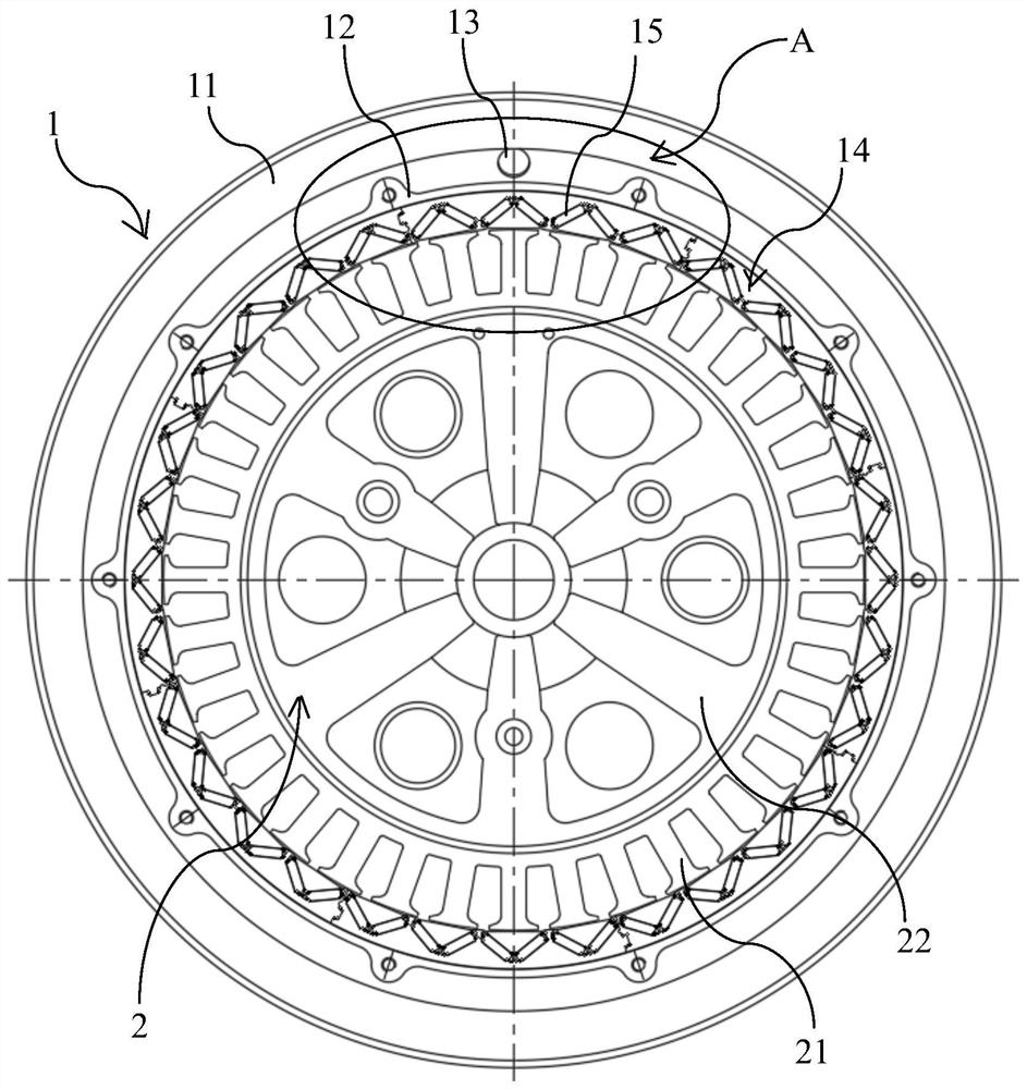 Reluctance type wheel hub motor