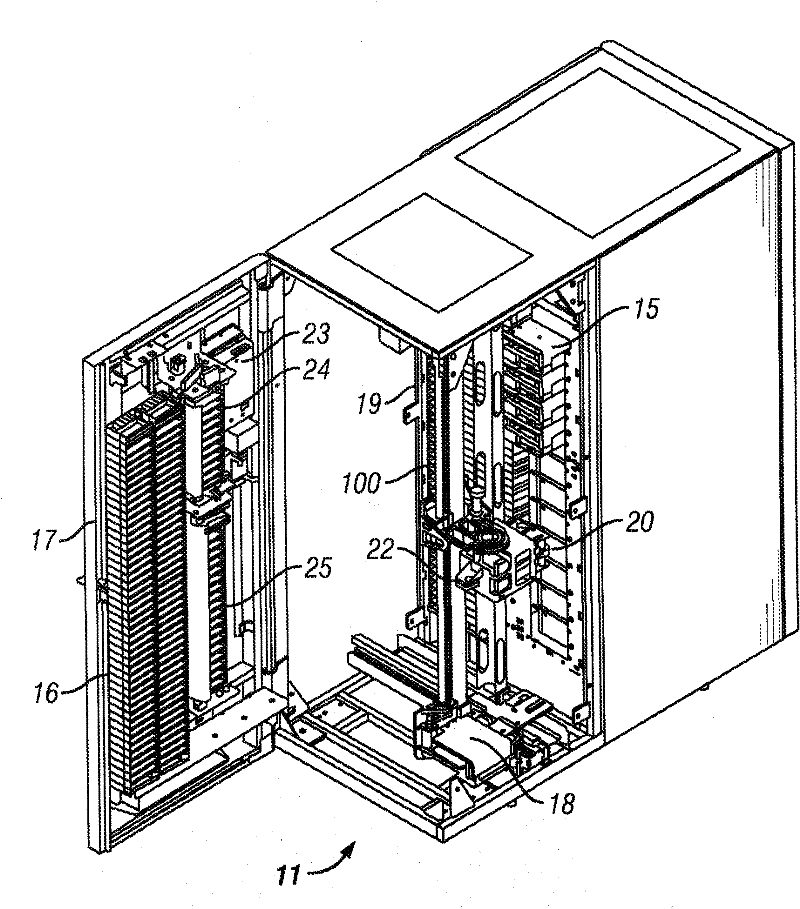 Automated data storage library with multi-cartridge deep slot cells