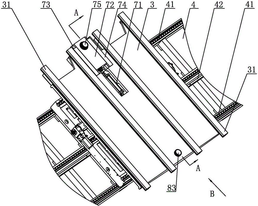 Transporting trolley for gantry multi-tray exchange system