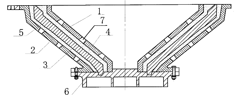 Method for manufacturing metal molds used for casting manganese steel crushing walls or rolling motor walls of cone crushers