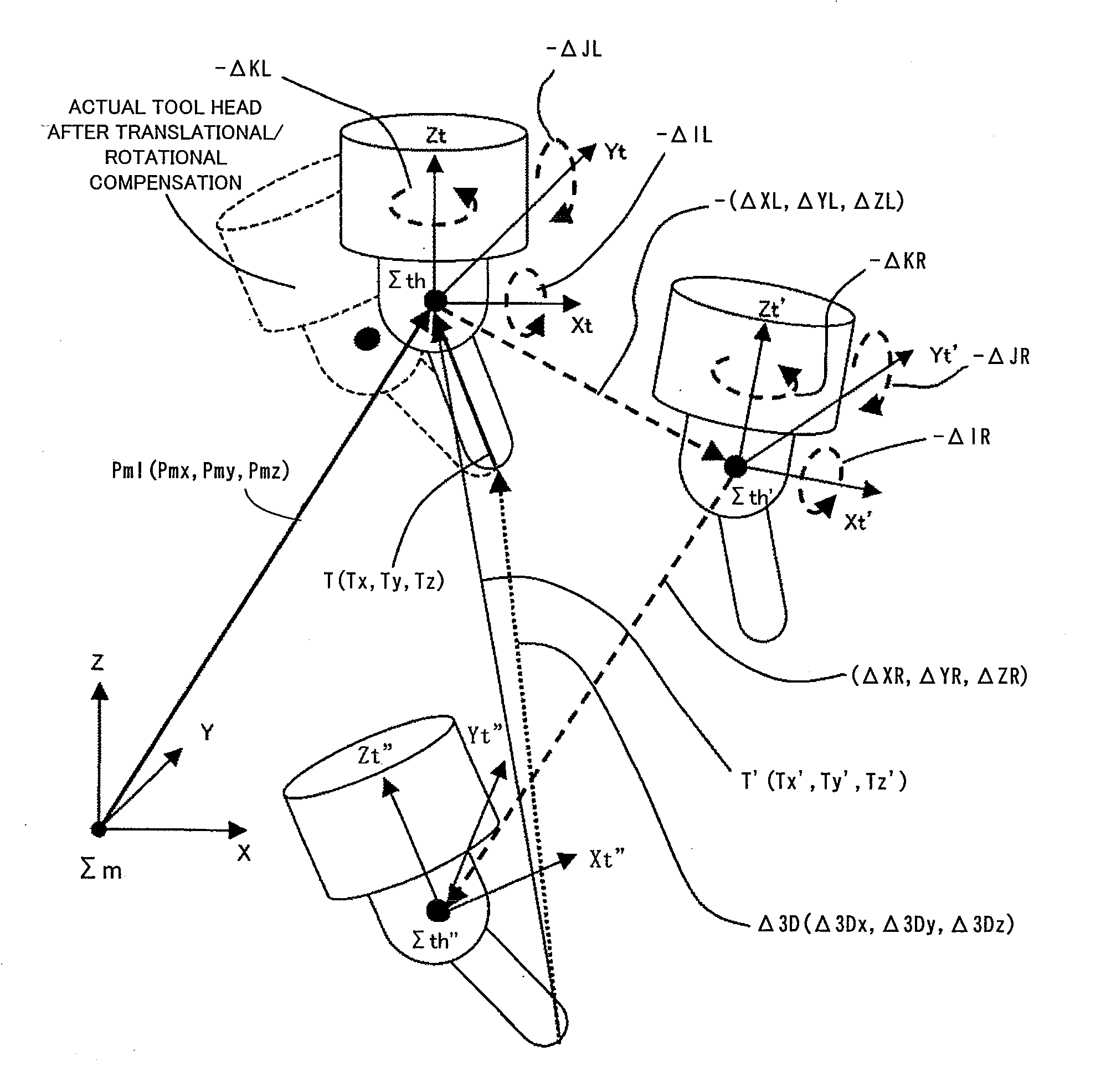 Numerical controller for controlling a five-axis machining apparatus