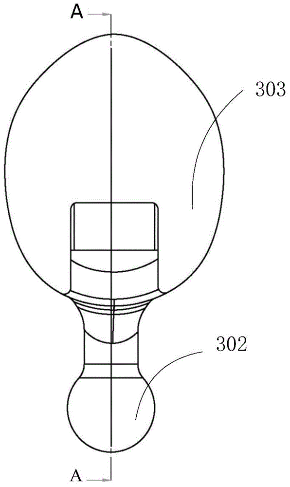 Headlight fixing device and helmet using the headlight fixing device