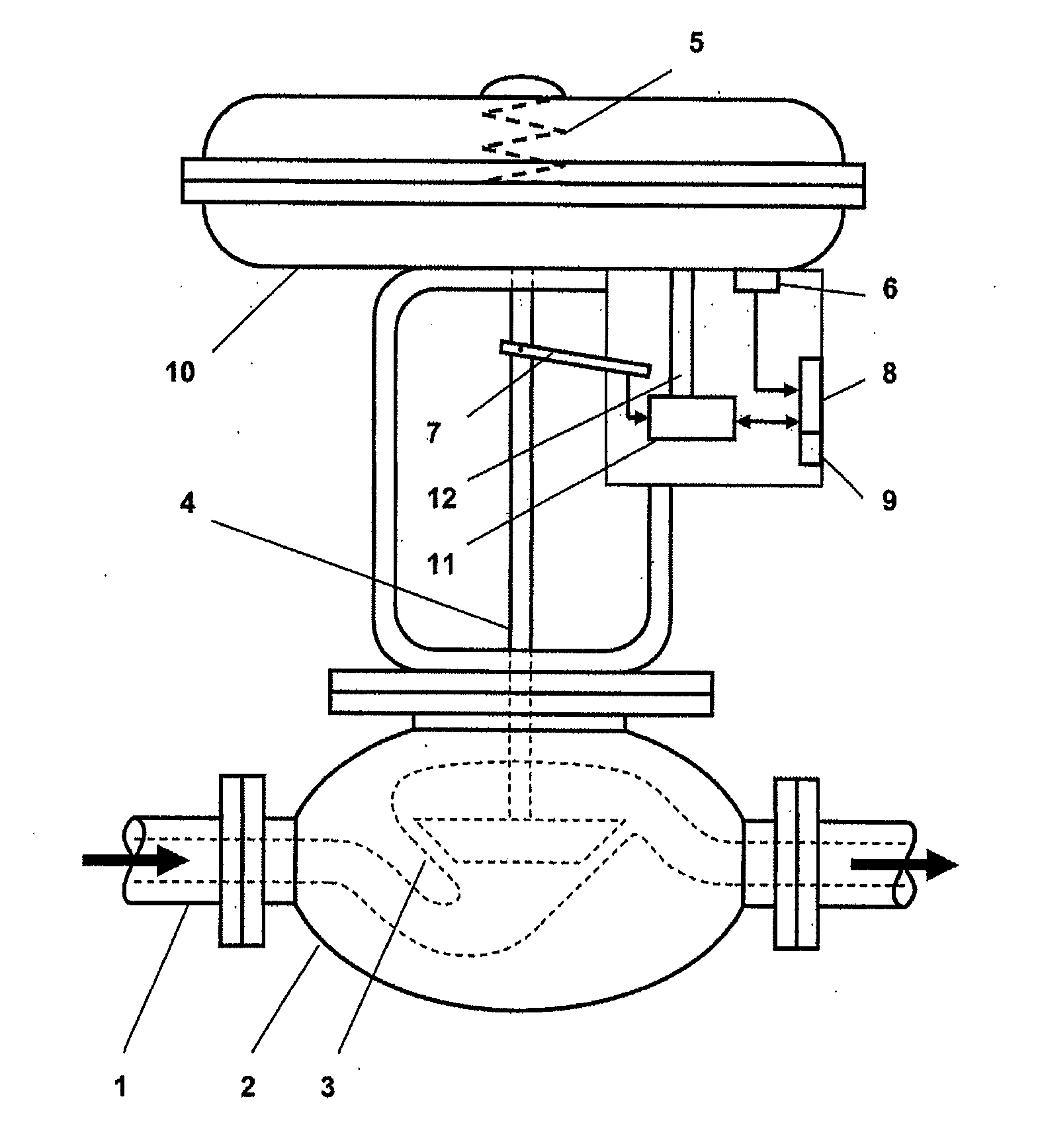 Method for determining the path and pressure wear condition of a valve mechanism and valve arrangement using such a valve