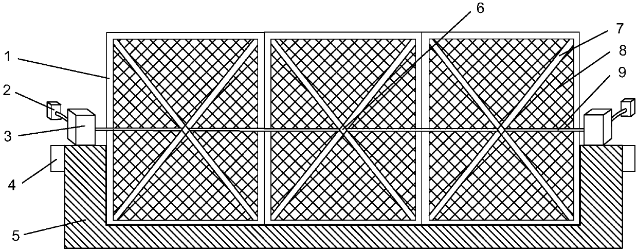 High-safety foundation pit protection bracket