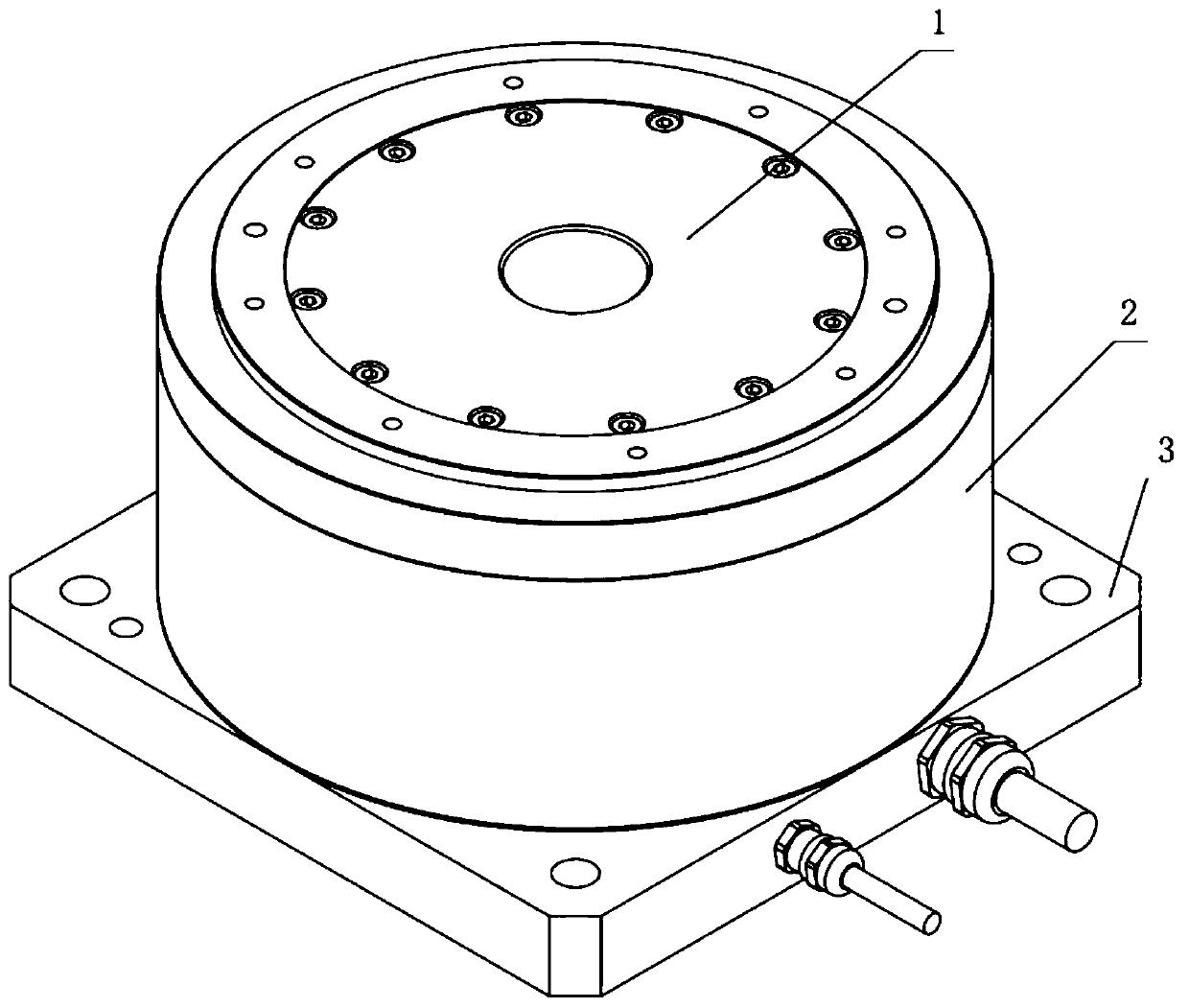 Rigid-flexible coupling rotating platform