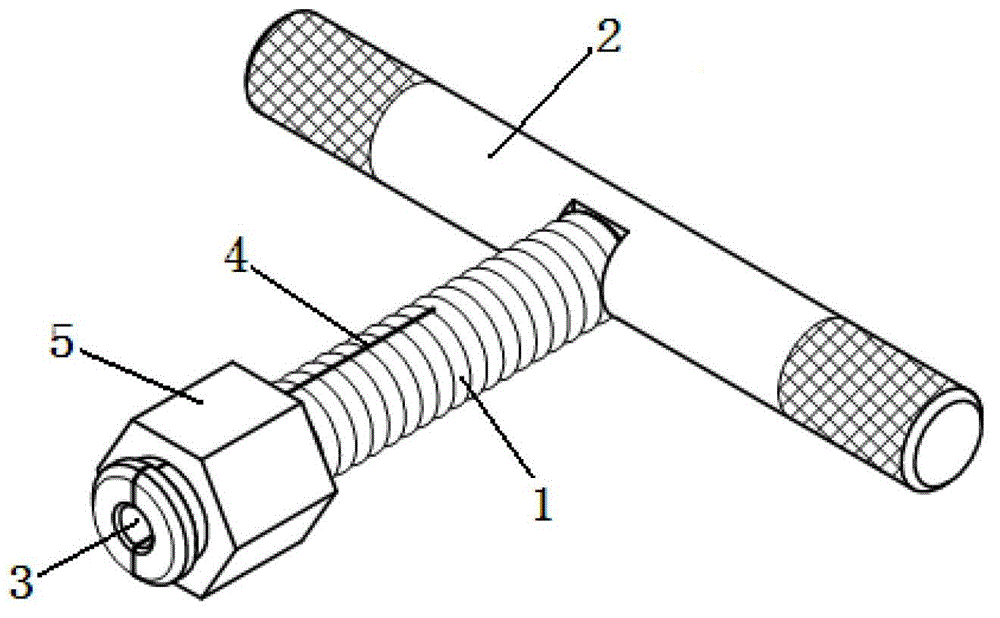 Dismounting and mounting tool for stud bolt