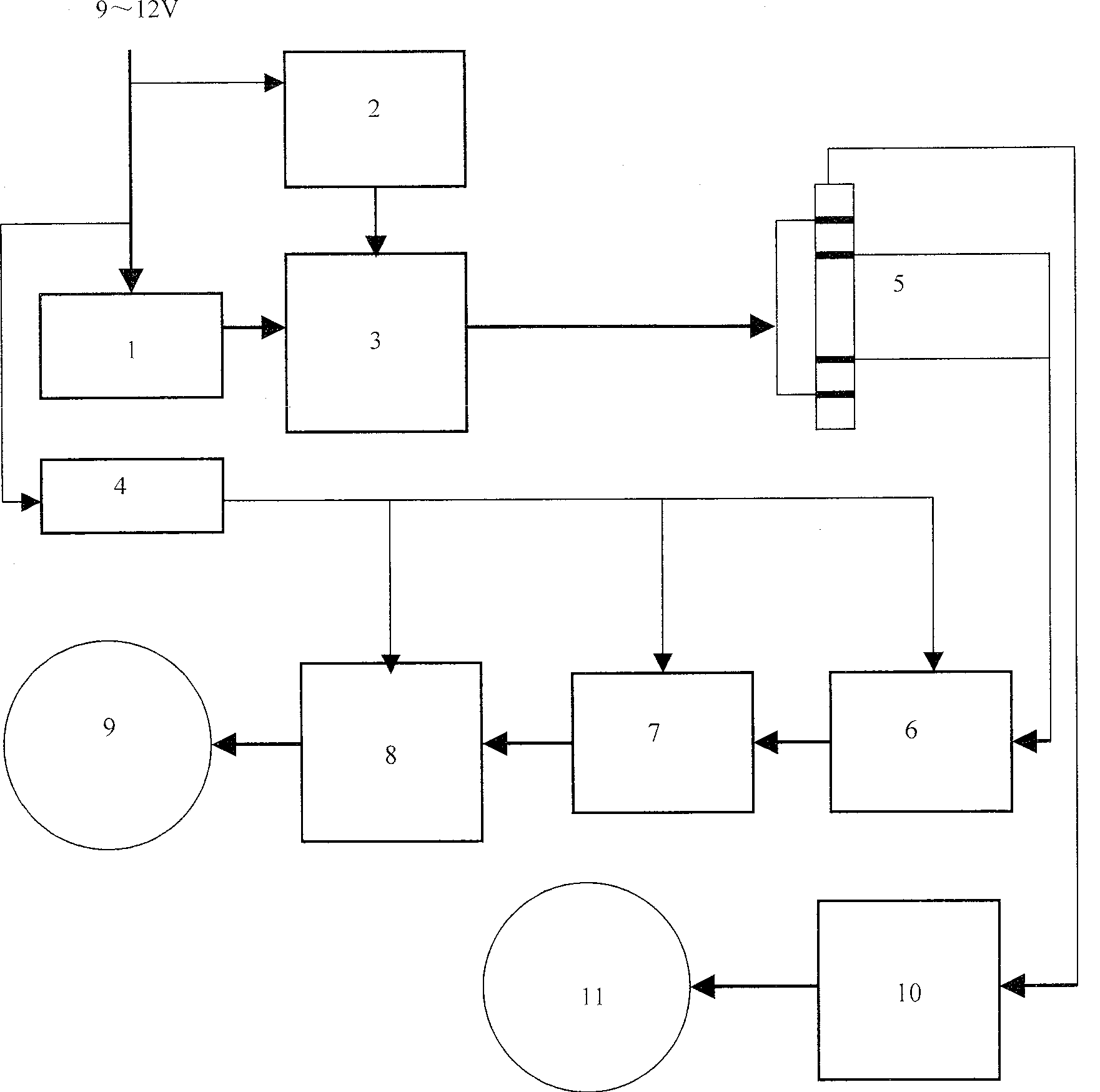 Four-electrode original position soil salt content measuring method