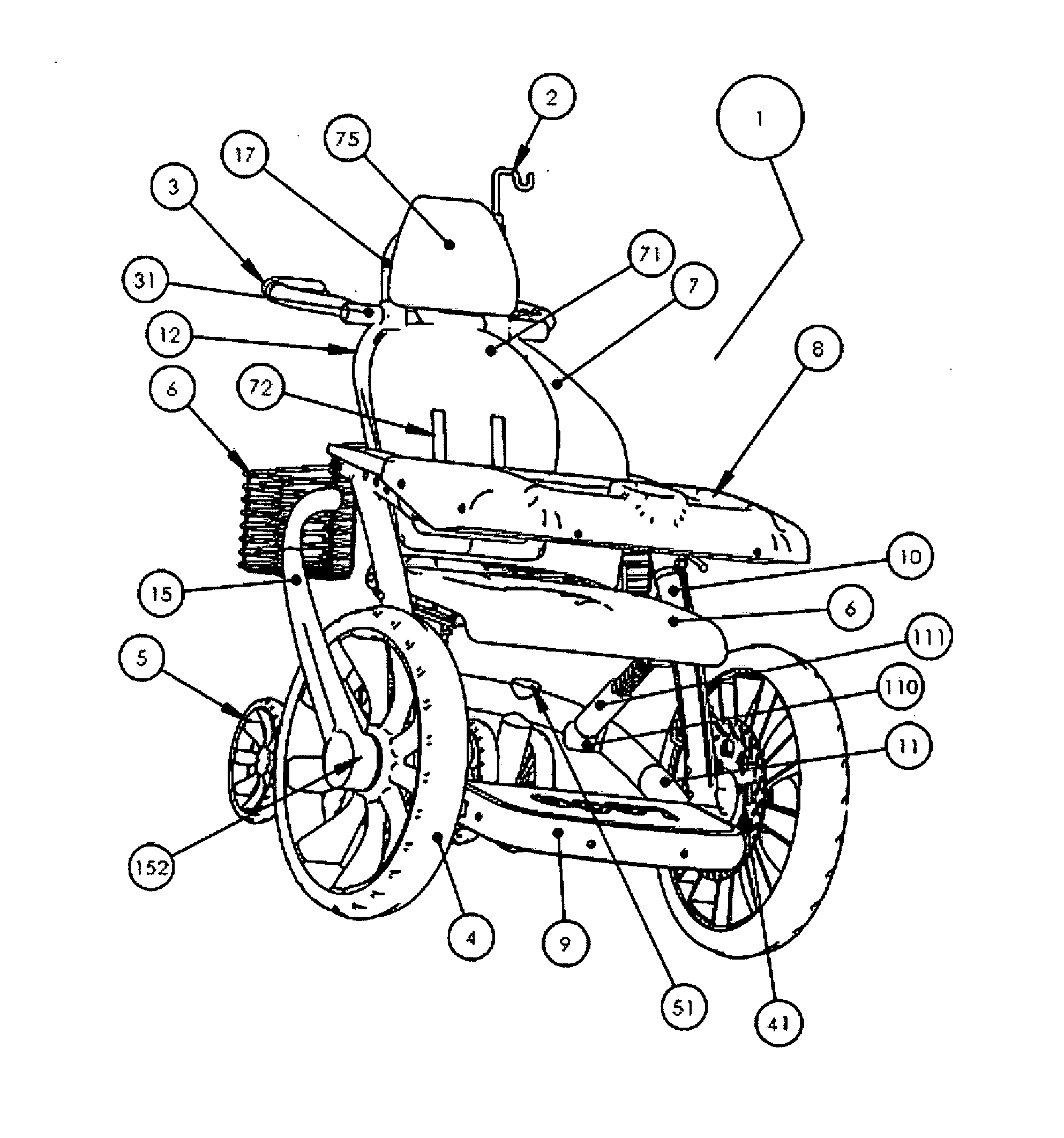 Adjustable adult mobility device