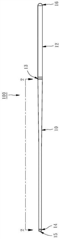 Billiard cue forelimb capable of reducing batting deflection curvature