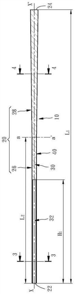 Billiard cue forelimb capable of reducing batting deflection curvature