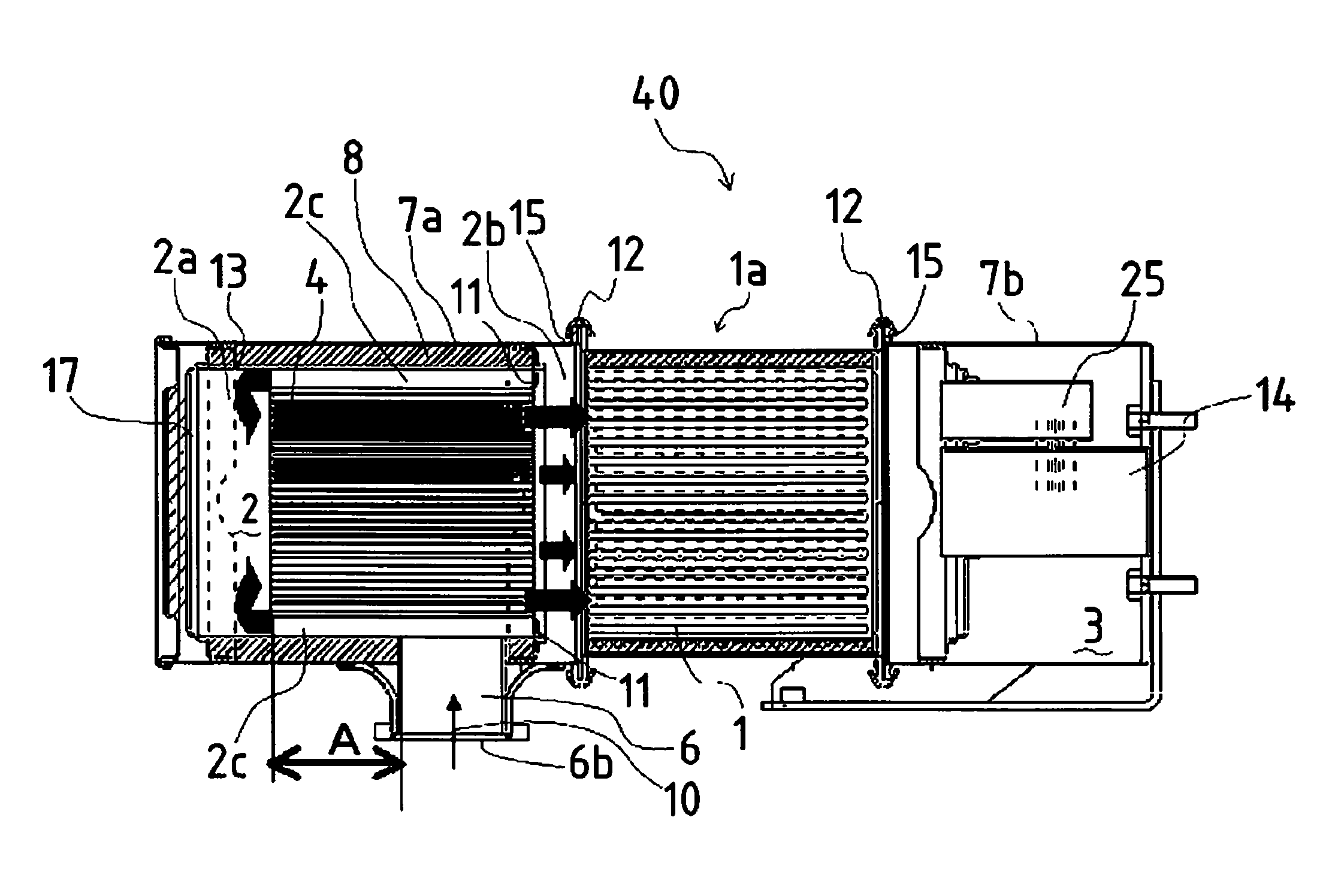 Black exhaust purification apparatus for diesel engine