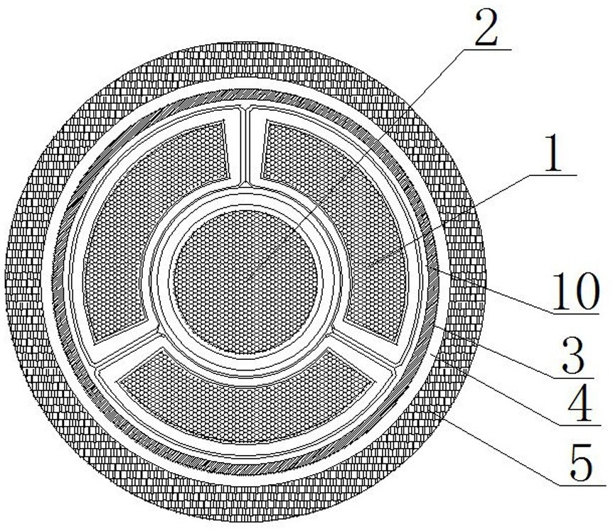 A light variable frequency flexible cable for ships and offshore engineering platforms and its manufacturing method
