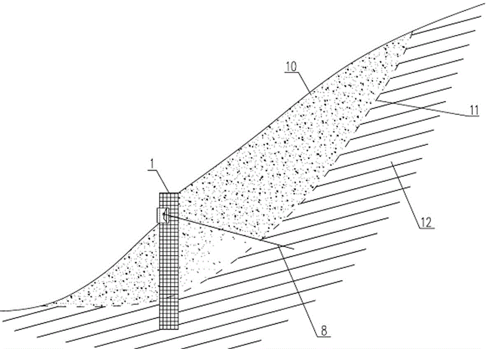 A hoop type circular section anchor anti-sliding pile and its construction method