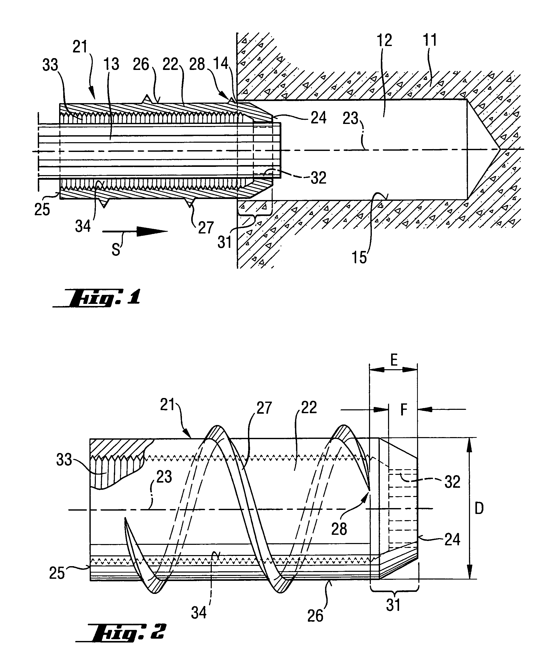 Fastening element for hard constructional components