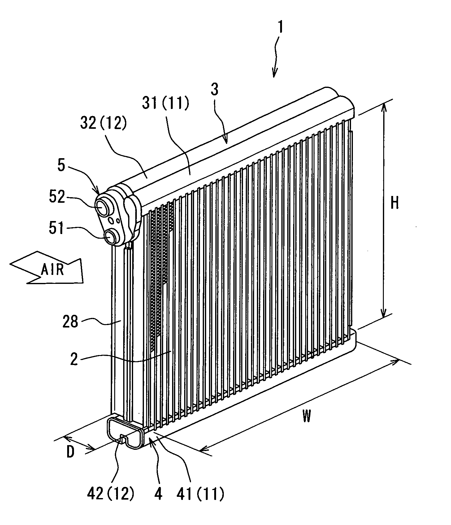 Refrigerant evaporator
