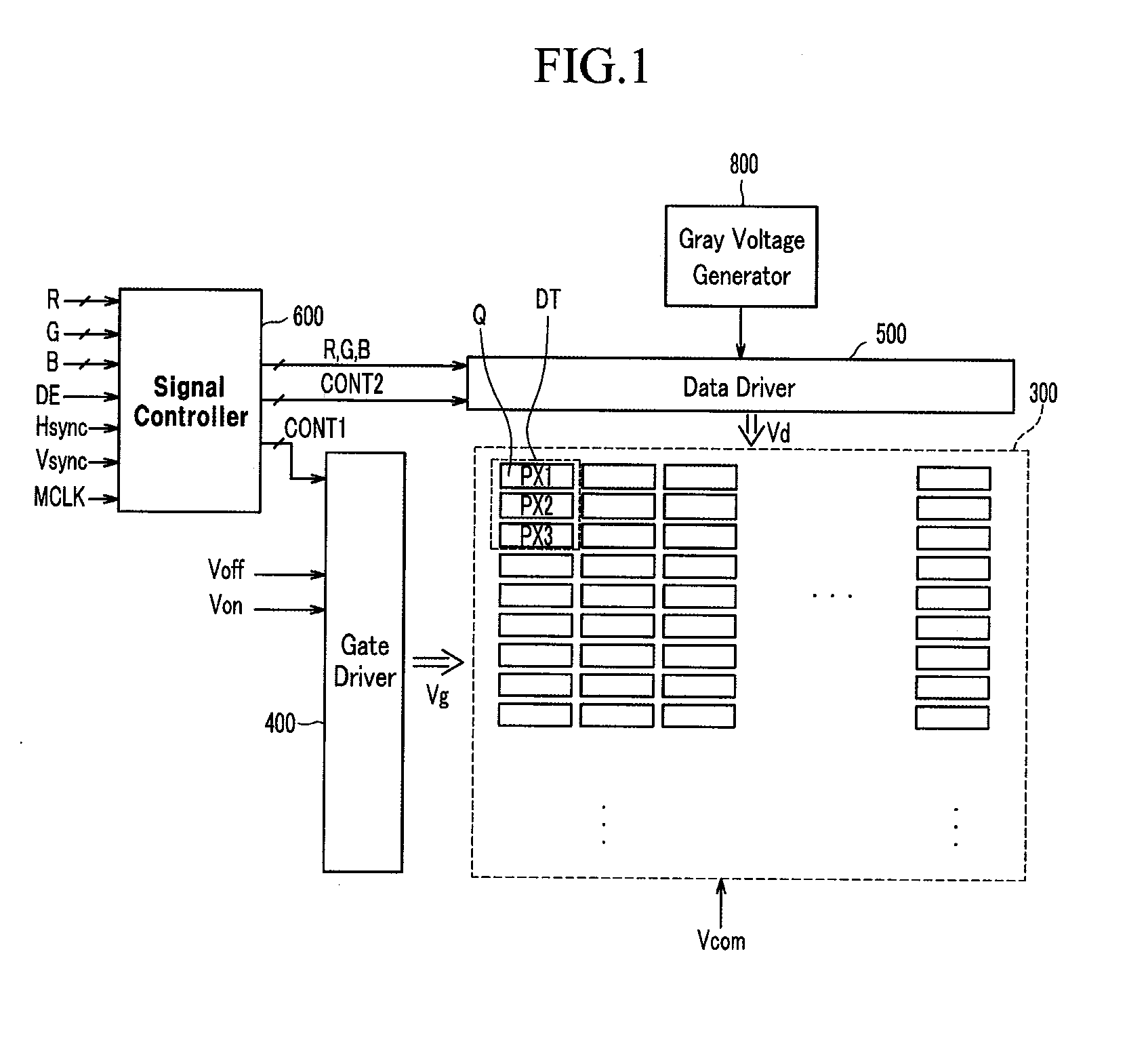 Liquid crystal display having line drivers with reduced need for wide bandwidth switching