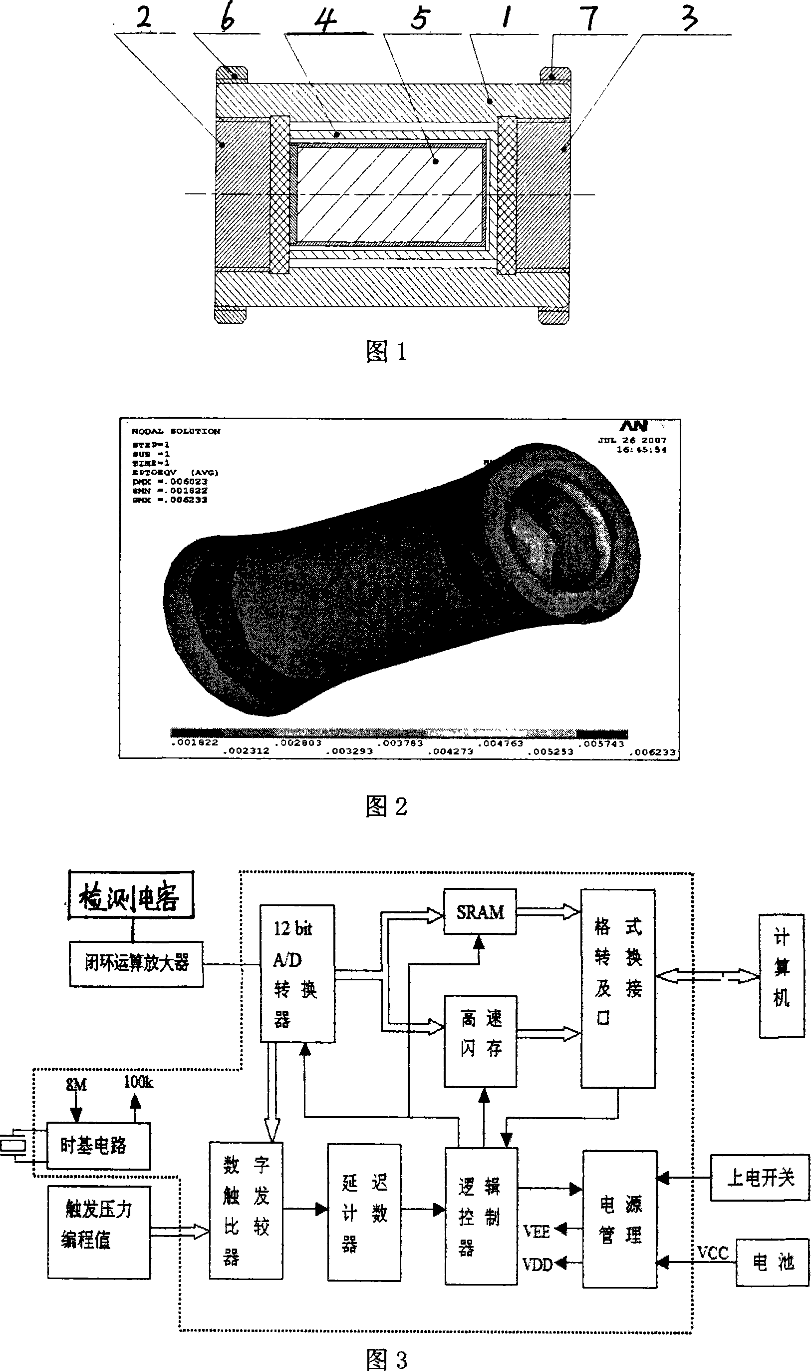 Minisize condenser type sensing, bearing structure integrated electric voltage detector