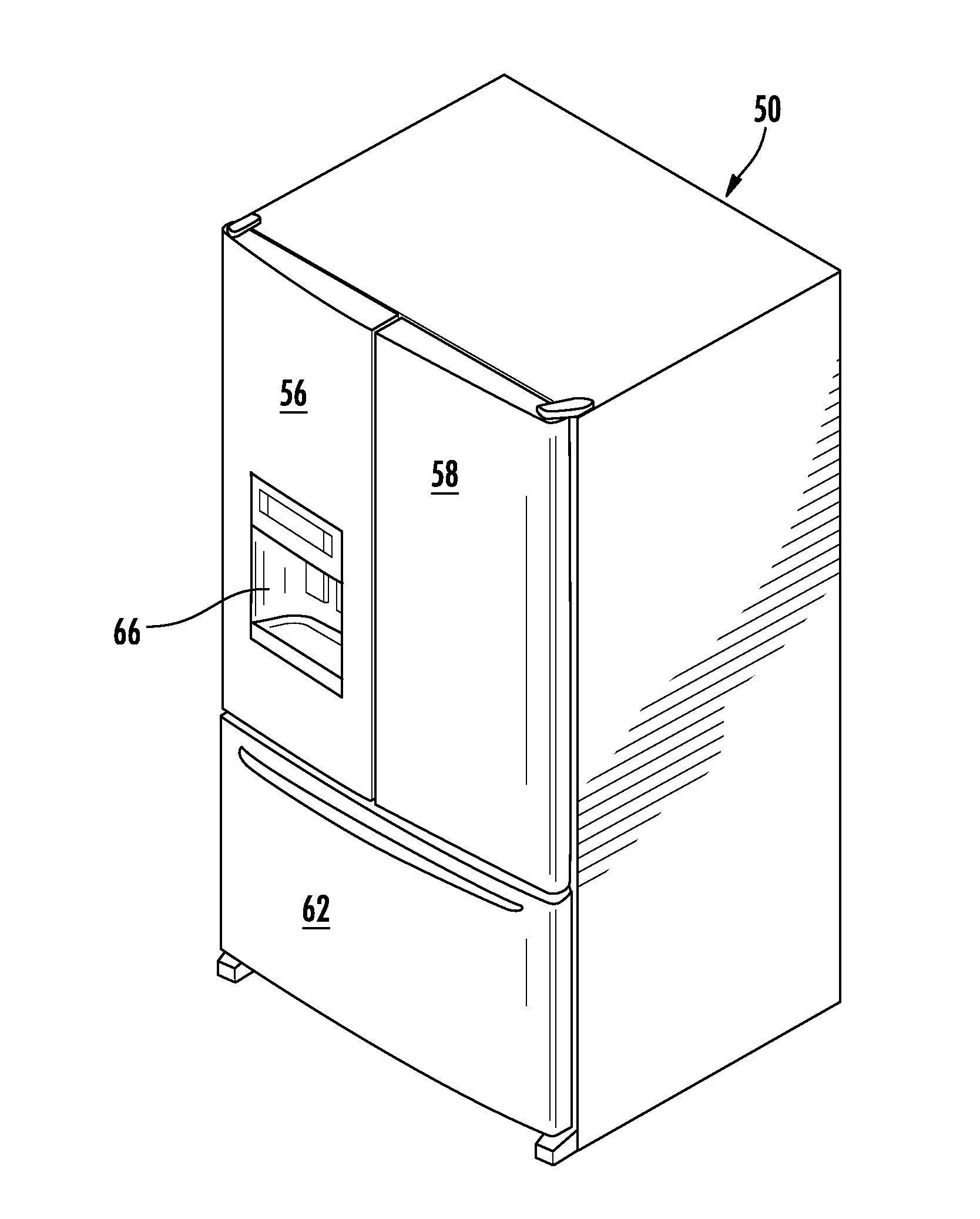 Clear ice maker with warm air flow