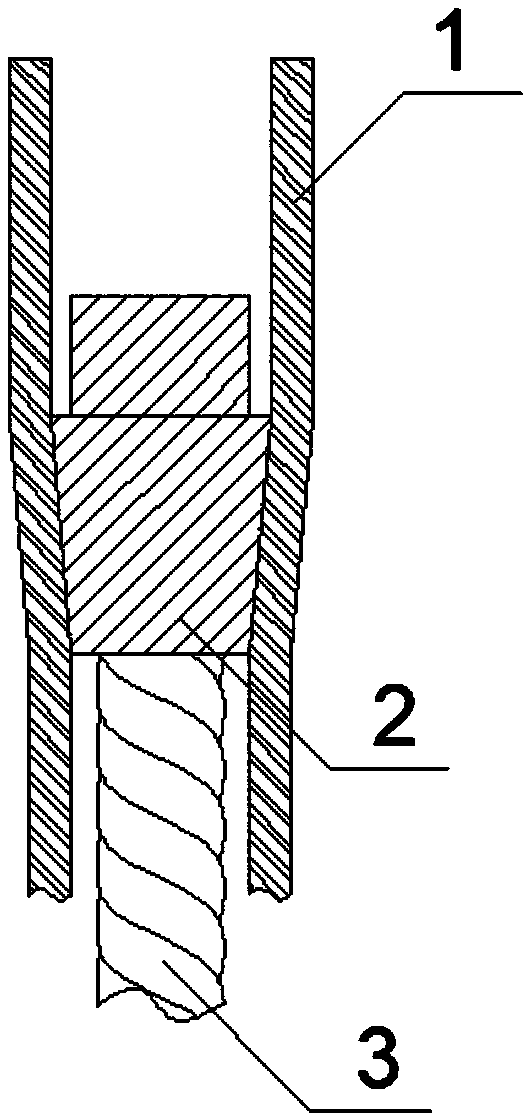 Method for design anchor cable structure of expanded diameter extruded friction anchor rod