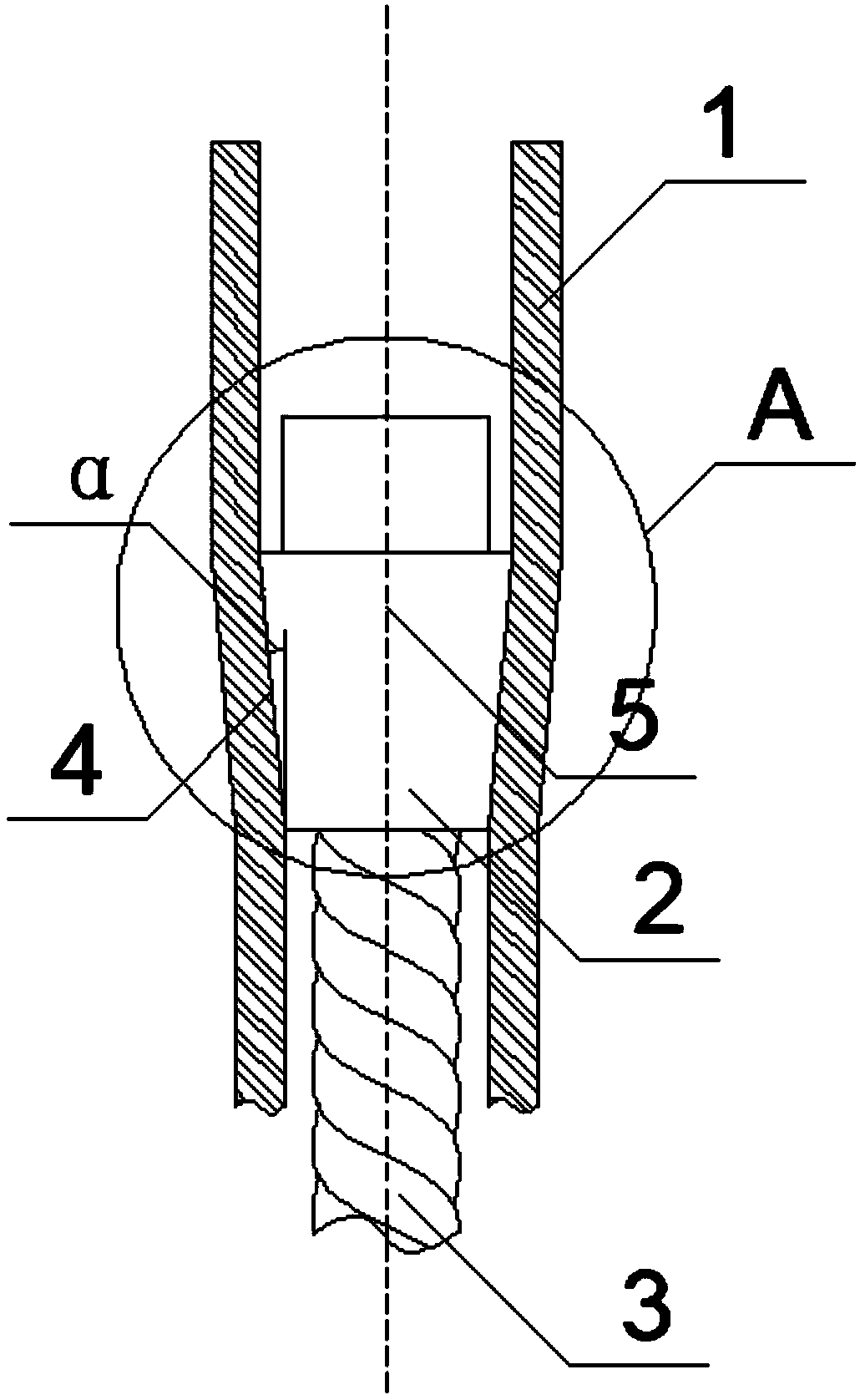 Method for design anchor cable structure of expanded diameter extruded friction anchor rod