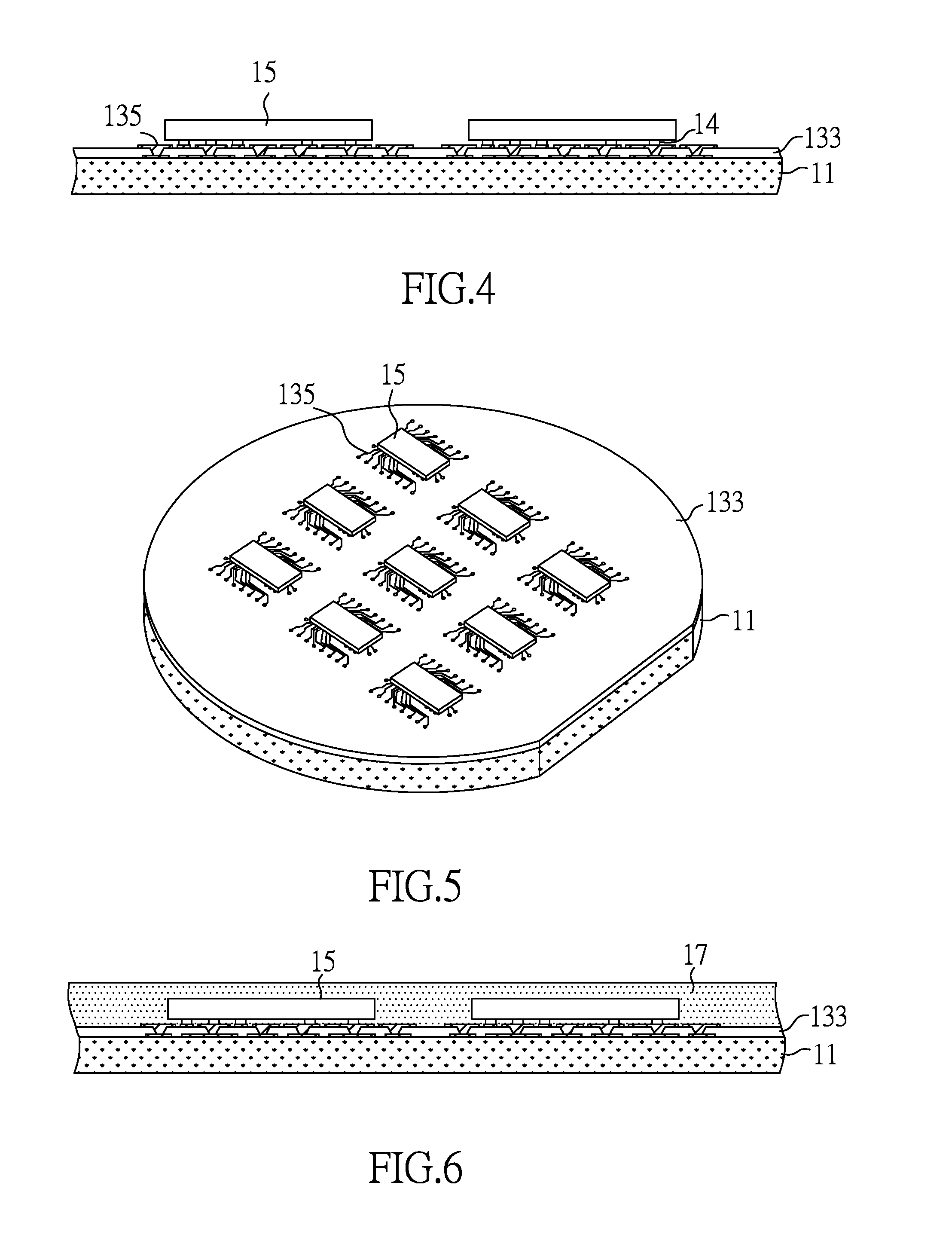 Package-on-package semiconductor assembly having bottom device confined by dielectric recess