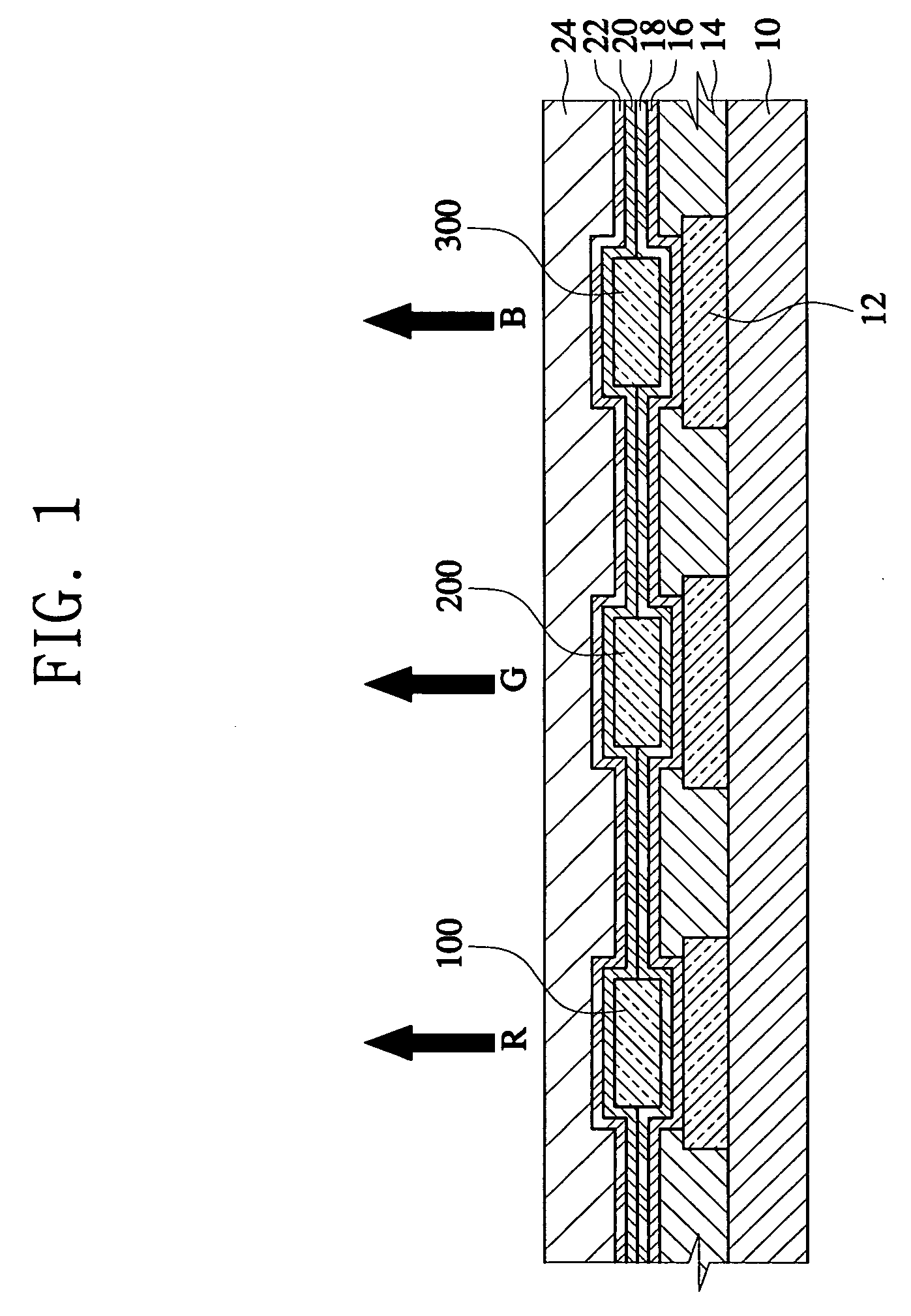 Full color organic electroluminescent device and method for fabricating the same