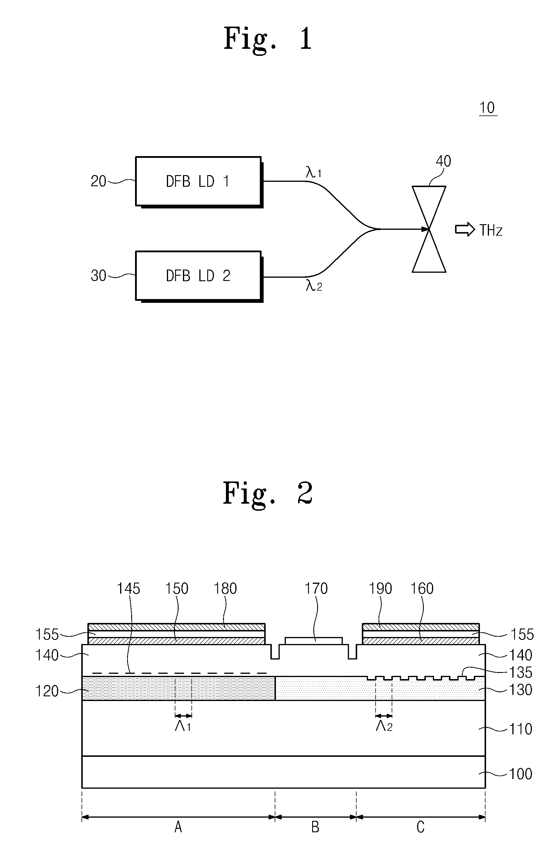 Dual mode semiconductor laser and terahertz wave apparatus using the same