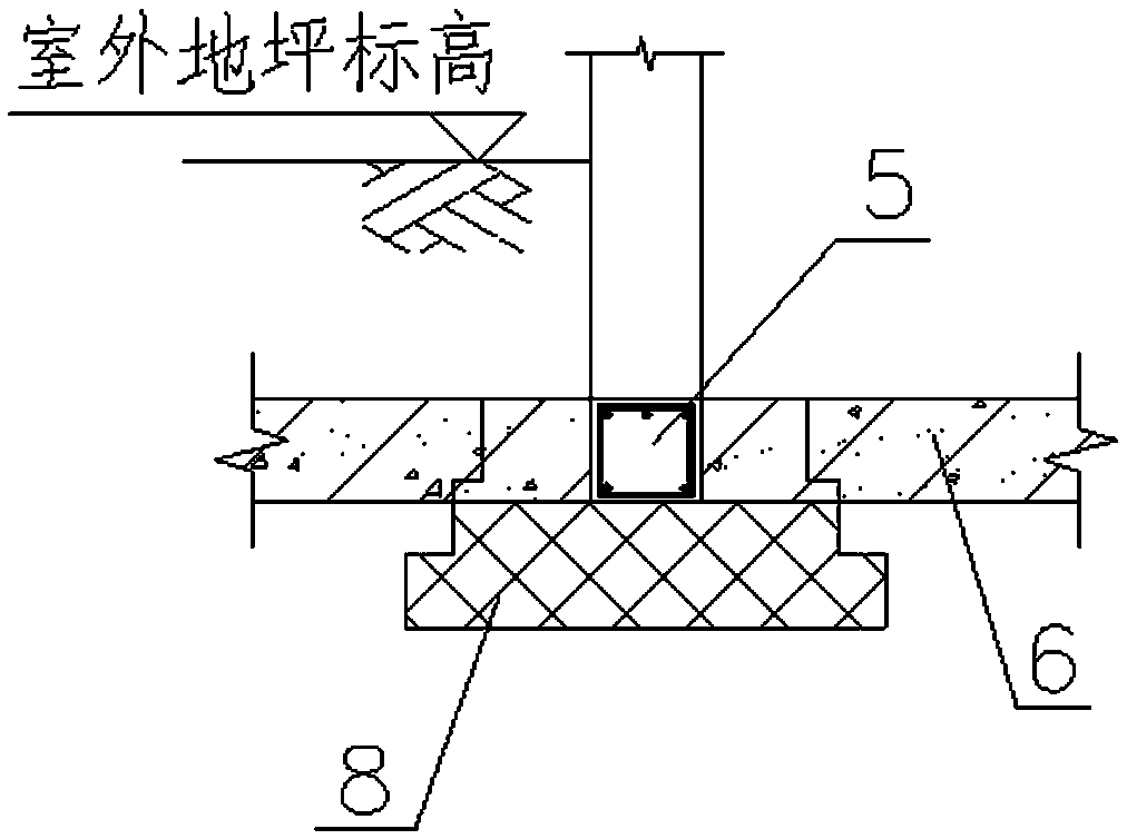 Construction method for extending multi-layer basement under protecting building groups