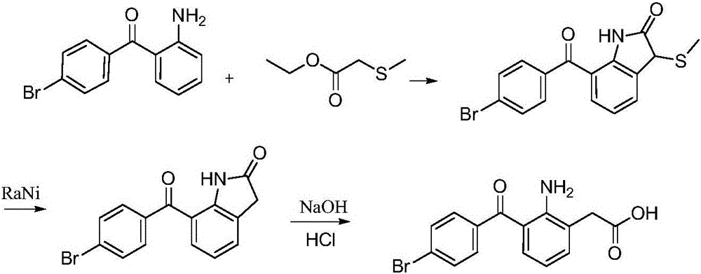 Bromfenac sodium preparation method